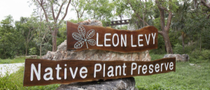 Leon Levy Preserve sign